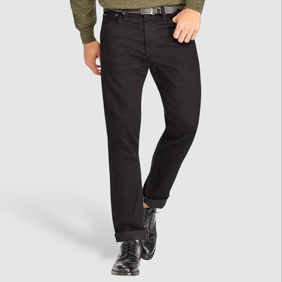 Polo Ralph Lauren Limited Edition 650 Straight Fit Jeans in black- 32/30 - Picture 1 of 16